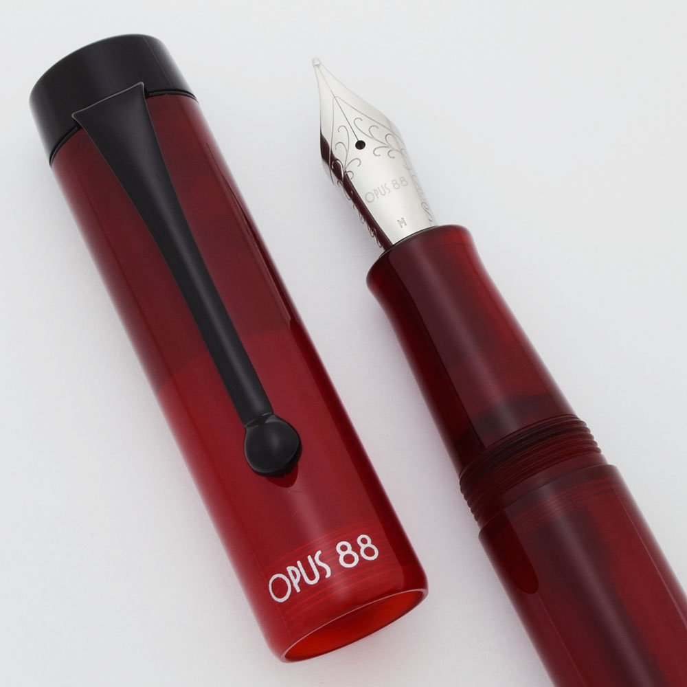 OPUS 88 DEMO Mニブ Opus 88 Demo (Japanese-Style Eyedropper) - Frosted Red